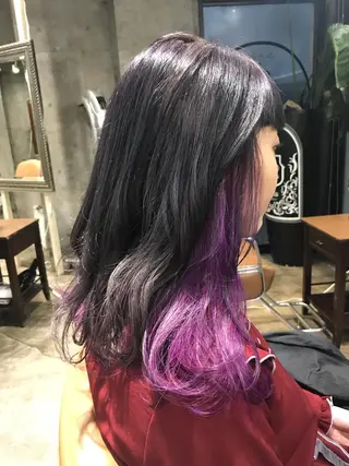ミディアム カラー パーマ ヘアアレンジ メンズ キッズ ネイル マツエク・マツパ サロンドミルク 渋谷高比良のヘアスタイル