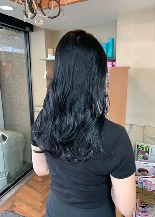 セミロング カラー 矢野 晃平のヘアスタイル