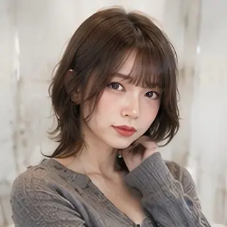 ロング カラー 縮毛矯正/レイヤー/ 前髪カット/おばかんのヘアスタイル