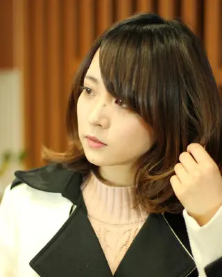 ミディアム パーマ カラー 松尾 泰伸のヘアスタイル