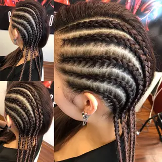 ✨コーンロウ✨ 本田さゃかのヘアスタイル