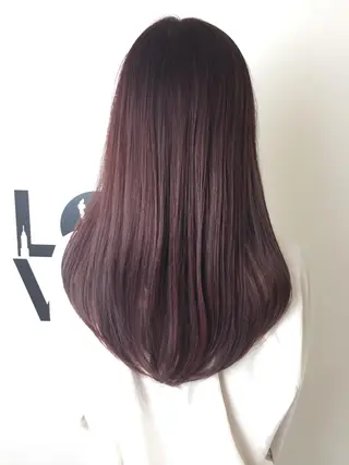 セミロング カラー ✂️小顔カット✂️ 山本有紀のヘアスタイル