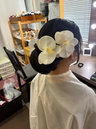 ロング ヘアアレンジ マンツーマン 縮毛矯正/マユコのヘアスタイル