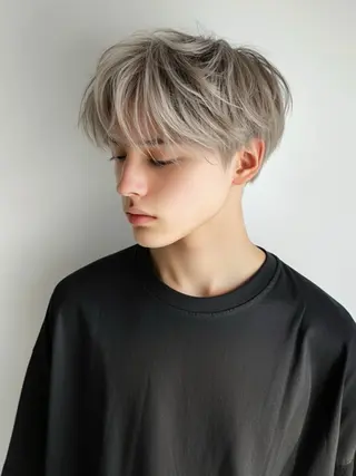 ショート カラー メンズ 🌈髪質改善🌈 過去の1艶サラ体験✨のヘアスタイル