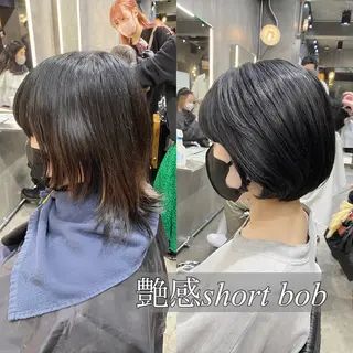ショート カラー 透明感カラー🌿 グレージュ🐺陽介のヘアスタイル
