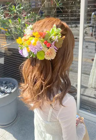 ヘアアレンジ maika /layer cutのヘアスタイル