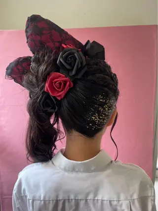 ロング 横浜　エクステ🎀 カラー／ルナのヘアスタイル