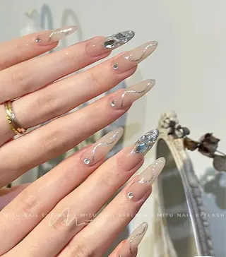 ネイル 🎀kira 長さだし💗モチ最高のネイルデザイン
