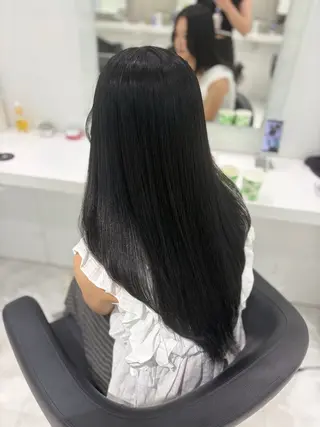 ロング カラー ヘアアレンジ 💓色落ちまで綺麗な 垢抜けカラー💓のヘアスタイル