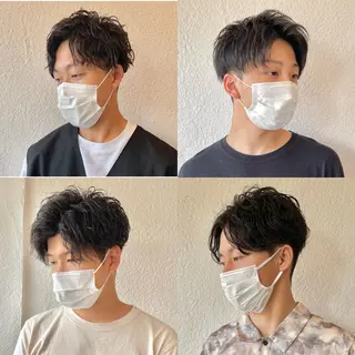 ショート パーマ メンズ 髪質改善特化 谷口祐綺のヘアスタイル