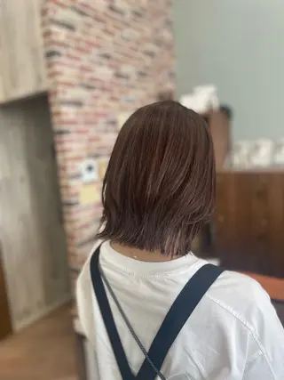 ミディアム シミズ カエデ🍁のヘアスタイル