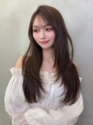 ロング ✨縮毛矯正✨レイヤー ホウダカズヒロのヘアスタイル
