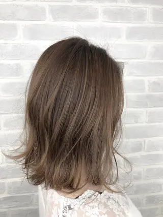 ミディアム カラー 【透明感、艶髪】西村 有司のヘアスタイル
