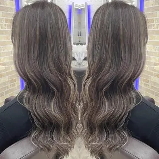 ロング カラー ヘアアレンジ 枝毛カット＆髪質改善 満足NO.1岡しゃんのヘアスタイル