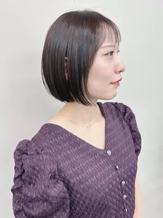 ショート ボブ/ゆるふわ ボブパーマ/とういのヘアスタイル