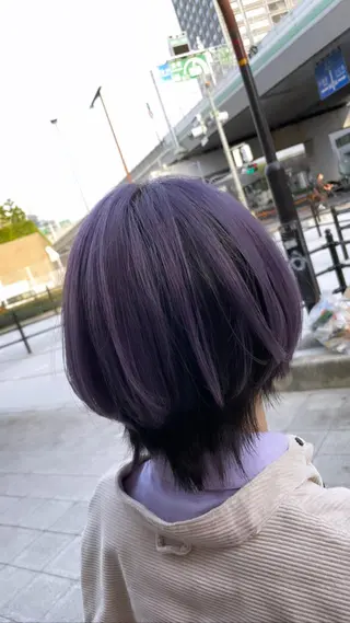 ショート カラー 難波ブリーチカラー 伊藤洋輝のヘアスタイル