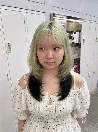 ロング ハルカ 縮毛矯正🧤 レイヤーモデル募集のヘアスタイル