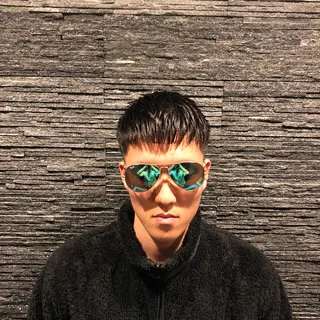 ショート パーマ メンズ 木村 りきのヘアスタイル