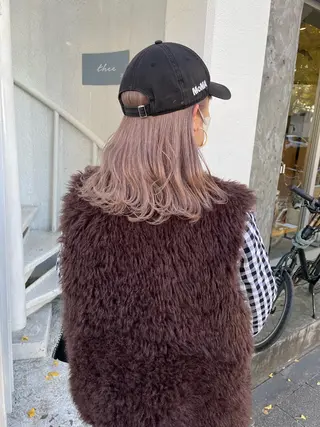 セミロング カラー 千葉 佑月のヘアスタイル