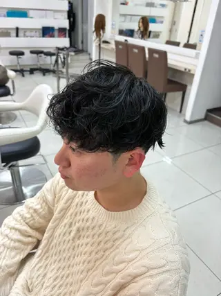 パーマ メンズ keany錦糸町 ハセベユウのヘアスタイル