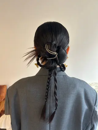ヘアアレンジ 似合わせカット🎀 梅田🤍sayaのヘアスタイル