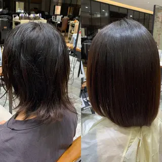 ショート パーマ 銀座✨レイヤーカット 顔まわり/坂本亜裟海のヘアスタイル