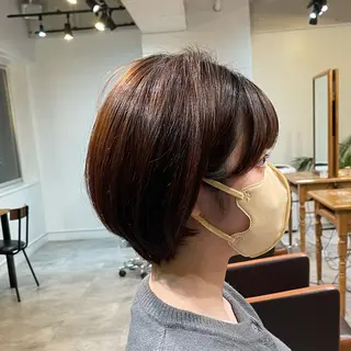 ミディアム カラー navile原宿 yumaのヘアスタイル