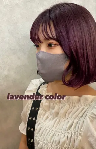ミディアム カラー ヘアアレンジ 舩津 菜月のヘアスタイル