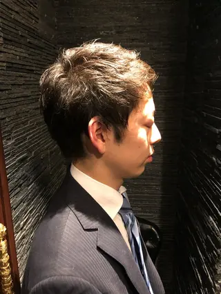 ショート パーマ メンズ 木村 りきのヘアスタイル