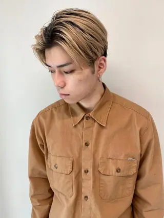 カラー メンズ 永野 正芳のヘアスタイル