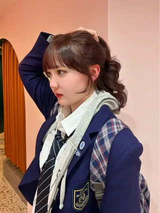 セミロング 透明感カラー♡ 原宿美容室￤Rinaのヘアスタイル