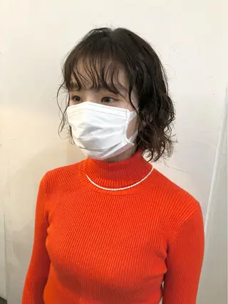 ショート パーマ 千葉 郁也のヘアスタイル