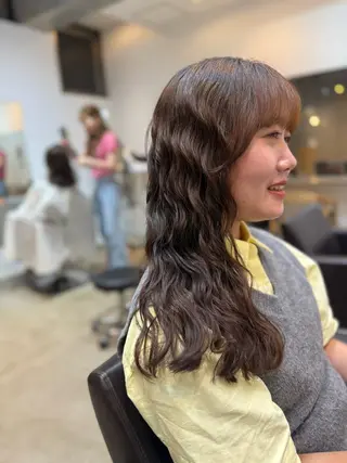 ロング 🌿朝5分でお洒落 パーマスタイル🌿のヘアスタイル
