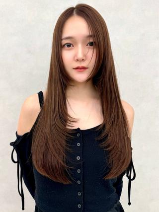 ロング 🦋盛れるレイヤー/ ベージュ/Ryugaのヘアスタイル