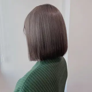 ミディアム カラー 𓏸レイヤー髪質改善 透けカラーカノン🫧のヘアスタイル