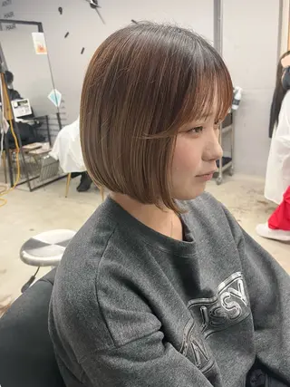 ショート 盛れる透けカラー🎀 似合わせ/uiのヘアスタイル
