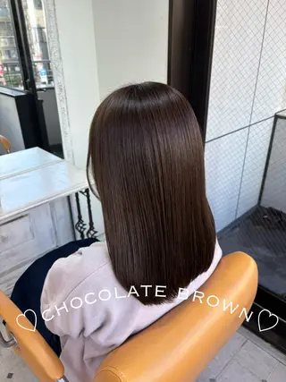 セミロング カラー 🍒桜井 優華🍒のヘアスタイル