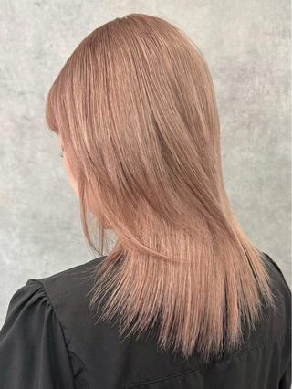 カラー yuka/いろあそび ブリーチカラー🎀のヘアスタイル