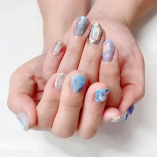 セミロング カラー パーマ ヘアアレンジ メンズ キッズ ネイル マツエク・マツパ アイブロウ Salon Ｋのネイルデザイン