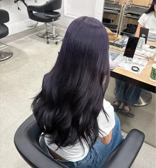 ロング miku/ラベンダー 透明感カラー🪻❤︎のヘアスタイル