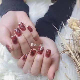 ミディアム ネイル Blowe ニュアンスのネイルデザイン