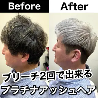 カラー メンズ Soleria 田中慎一のヘアスタイル