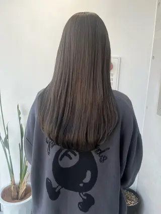 セミロング カラー パーマ ヘアアレンジ 透明感カラー✂︎ /縮毛矯正/YUKAのヘアスタイル