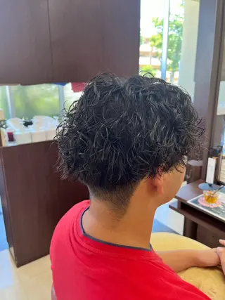 ショート パーマ メンズ 🧊メンズ特化🧊 高木航希のヘアスタイル