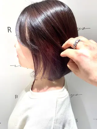 ショート 斉藤大河 カラー/縮毛矯正のヘアスタイル