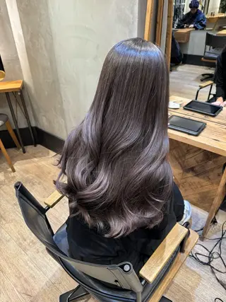 セミロング 新宿/顔周りカット +レイヤー=しずく♩のヘアスタイル