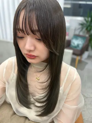 ロング カラー 🌼髪質改善/透明感 艶髪タケドミのヘアスタイル