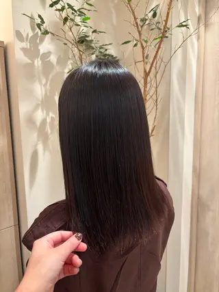 セミロング ゆづき/カラーモデル 🎨縮毛矯正のヘアスタイル