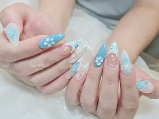 ロング Beryl Nail 新大久保のネイルデザイン