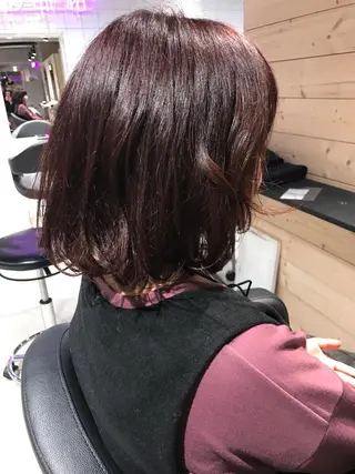 ミディアム カラー 透明感カラー/ レイヤー　YUKAのヘアスタイル